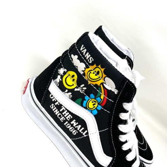 VANS Women's Size 7.5 VN0A5HXV936 SK8-Hi Better Day Anaheim Black Canvas Sneaker - Picture 5 of 11